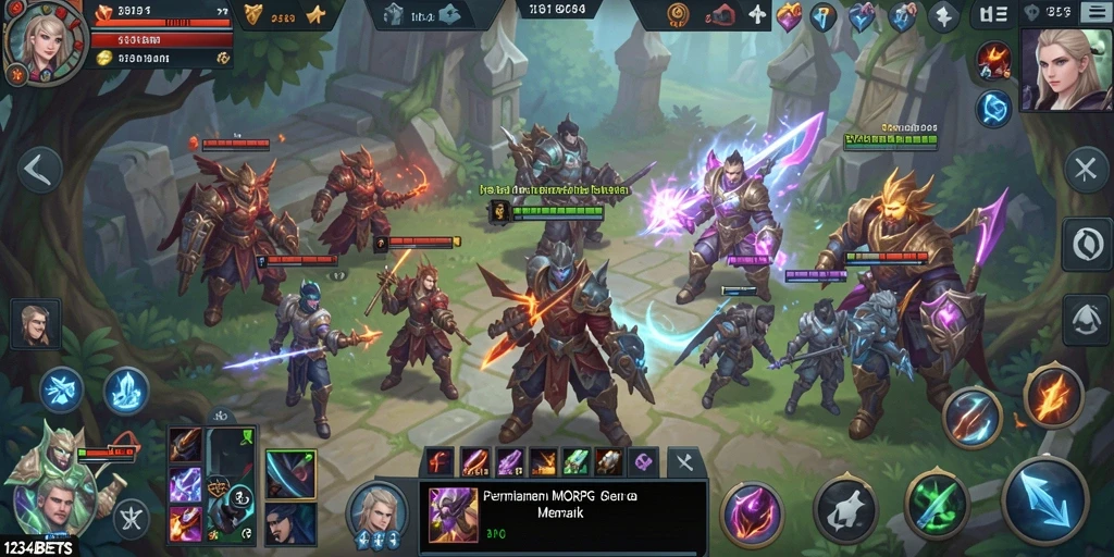 Tampilan gameplay seru di dunia fantasi 1234BETS.
