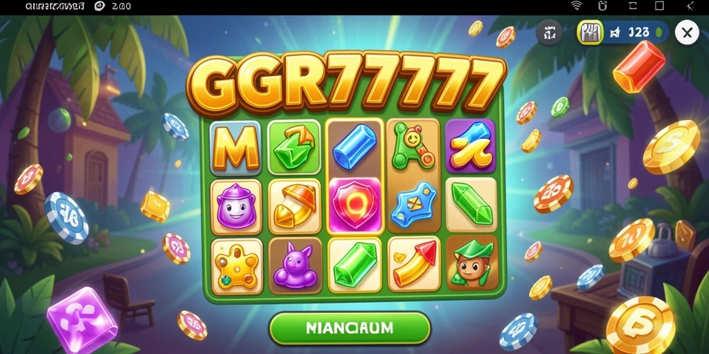 Tampak gameplay seru dari GGR7777 dengan tantangan Match-3.