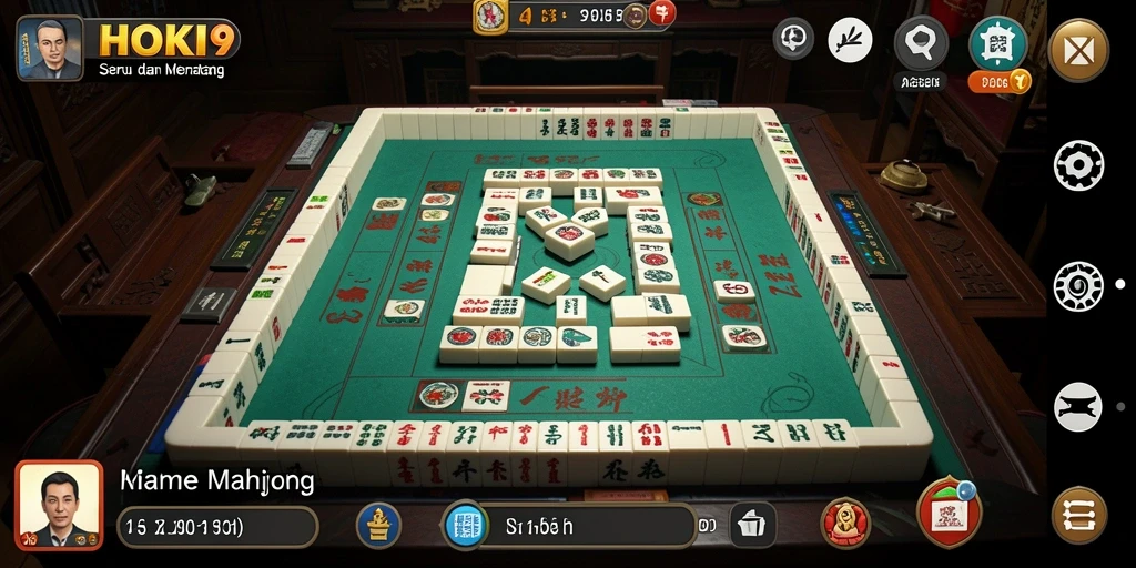 Screenshot HOKI9 menampilkan gameplay Mahjong yang memukau.