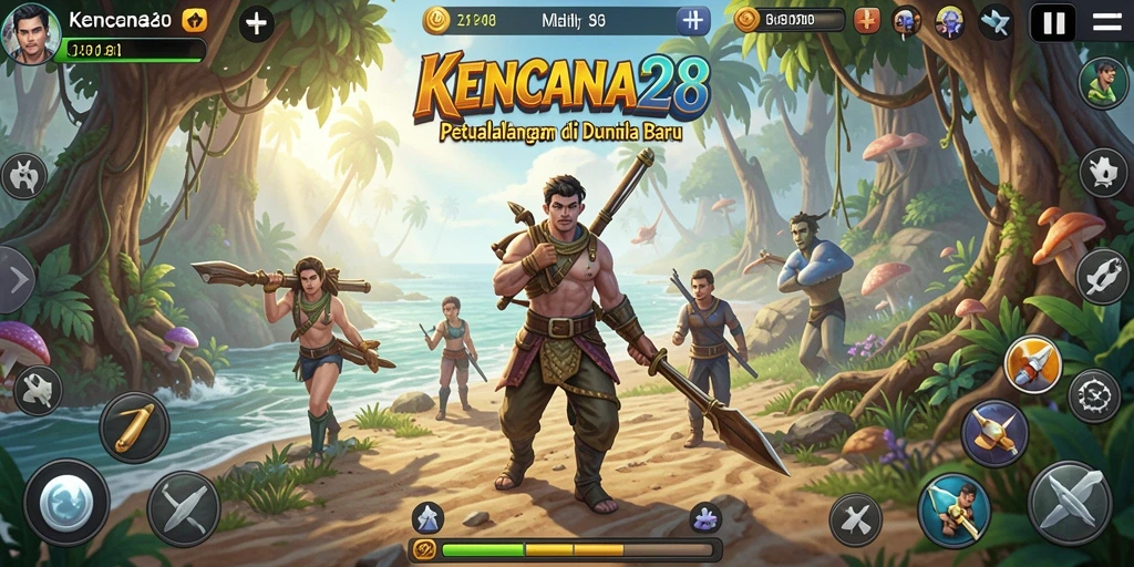 Screenshot gameplay KENCANA28 menampilkan petualangan menantang di dunia fantastis.