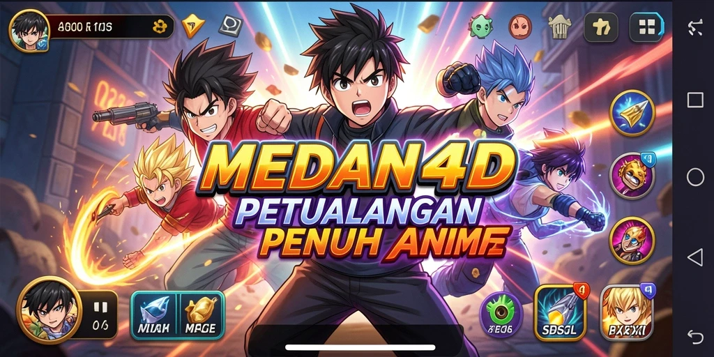 Tampilan Gameplay Seru dalam MEDAN4D dengan Karakter Anime