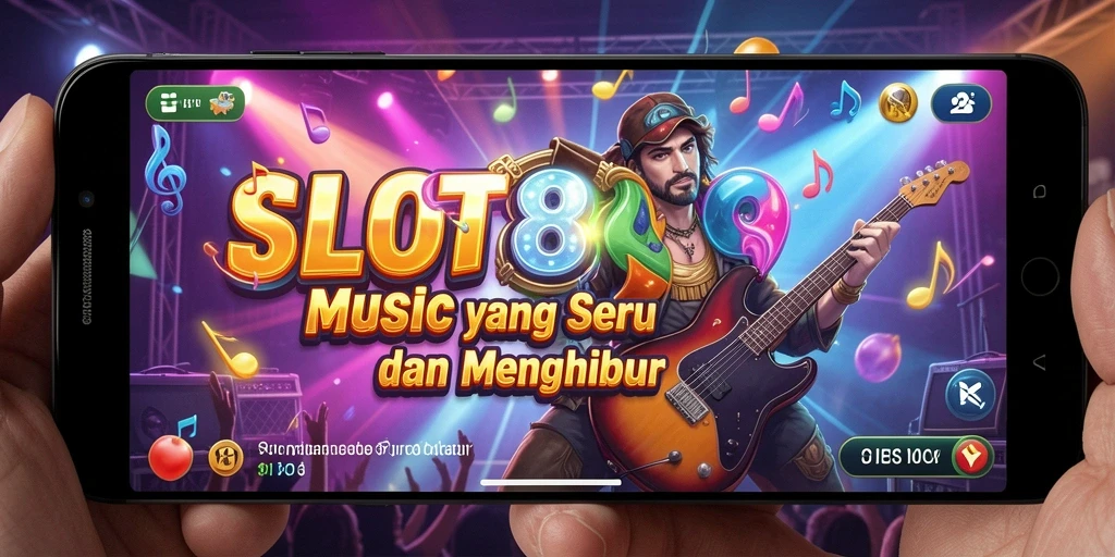 Menggambarkan gameplay seru dengan irama musik yang memikat.